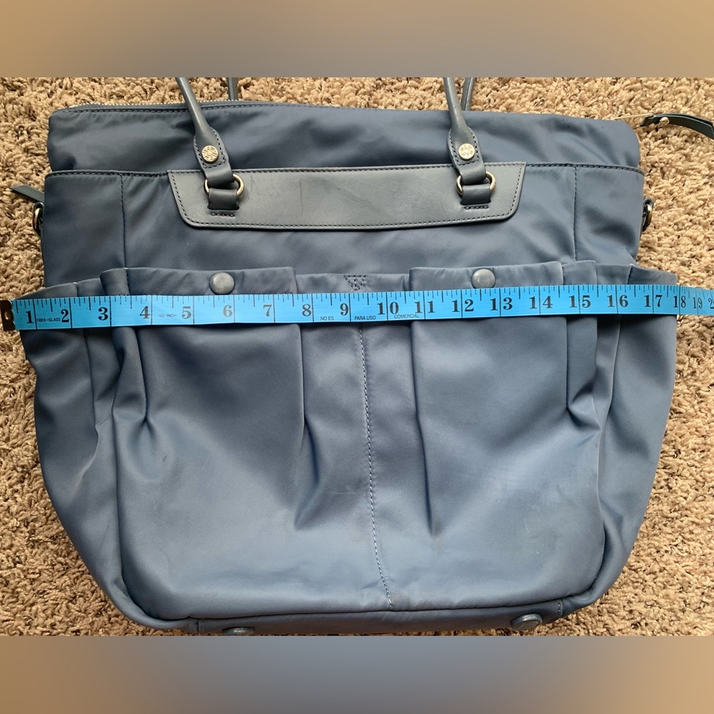 MZ WALLACE Mayfair Beaford Moonstone Blue Tote Multiple Pockets & Zipper Used - Picture 12 of 17